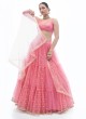 Baby Pink Net Designer Lehenga Choli